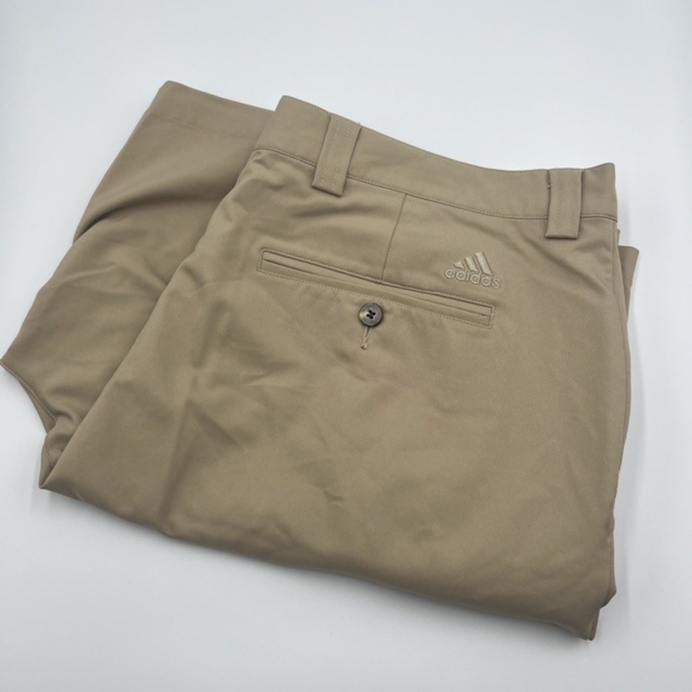 Adidas Golf Men's Khaki Pleated Casual‎ Activewear Shorts Size 38